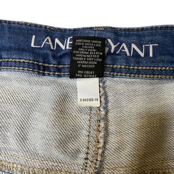 Lane Bryant Blue Jean Cuffed Leg Short Shorts - Picture 11 of 13